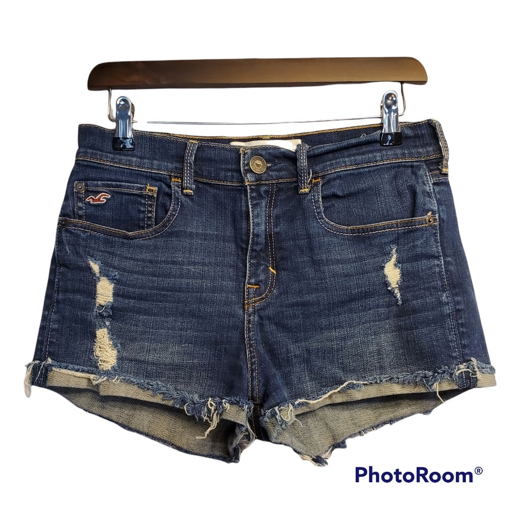 Hollister Co. Women's Distressed Denim Shorts Size 7